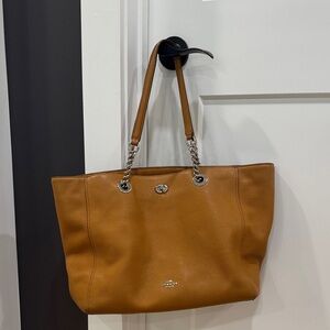 Coach Beige Leather Bag